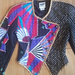 JEANNE -MARC Vtg quilted Asian collection …